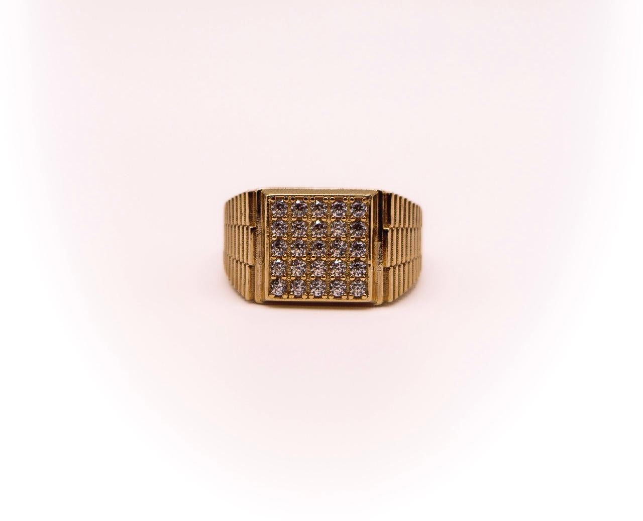 14K Gold Men’s Statement Ring