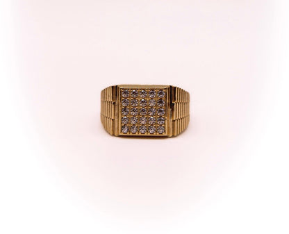 14K Gold Men’s Statement Ring