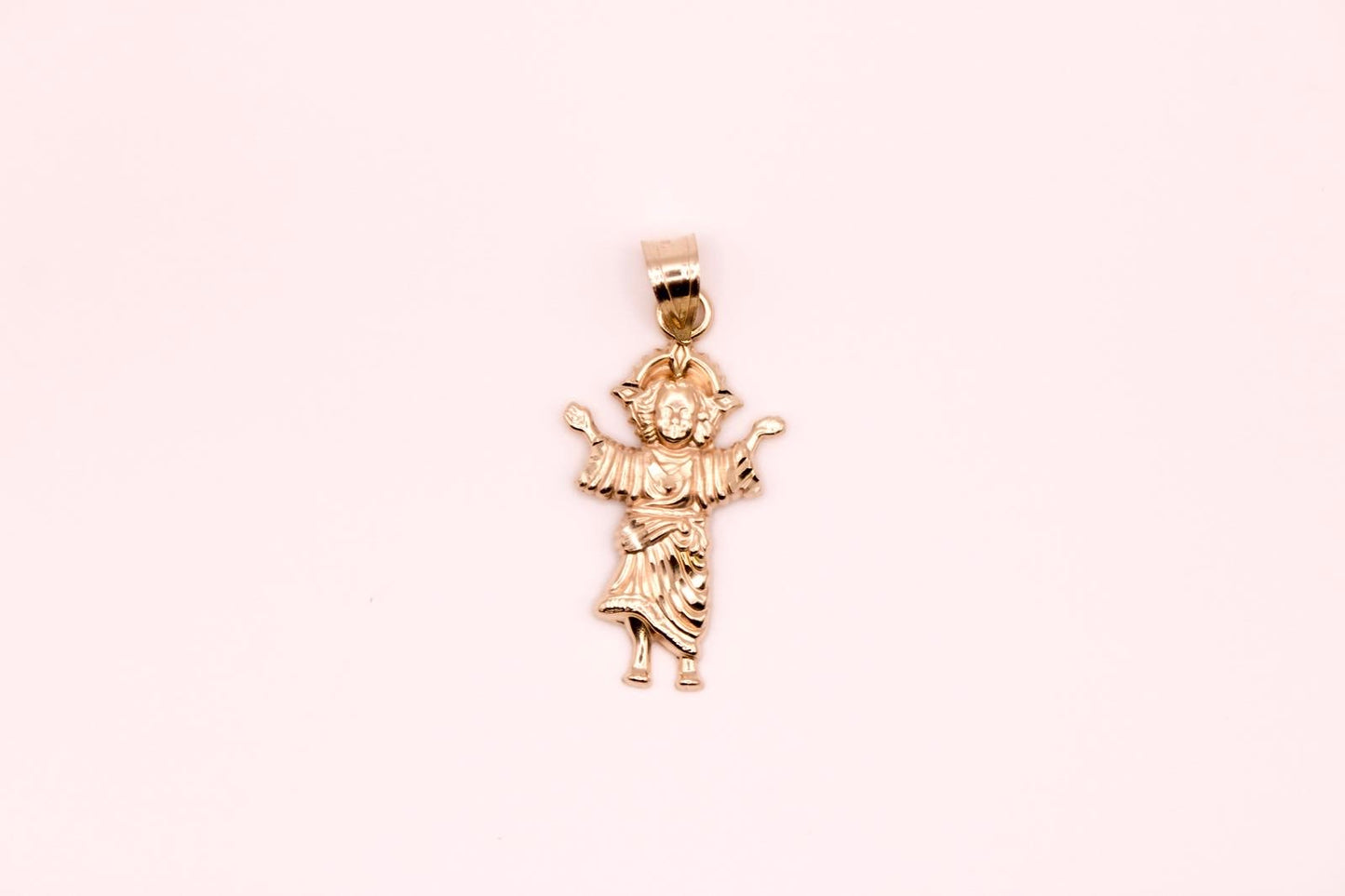 14K Gold Santo niño Pendant
