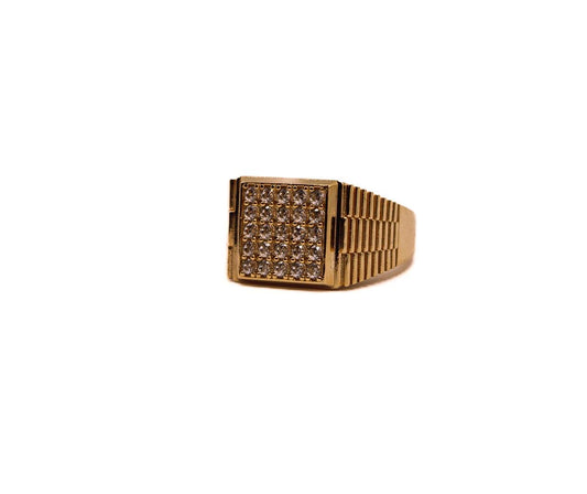 14K Gold Men’s Statement Ring