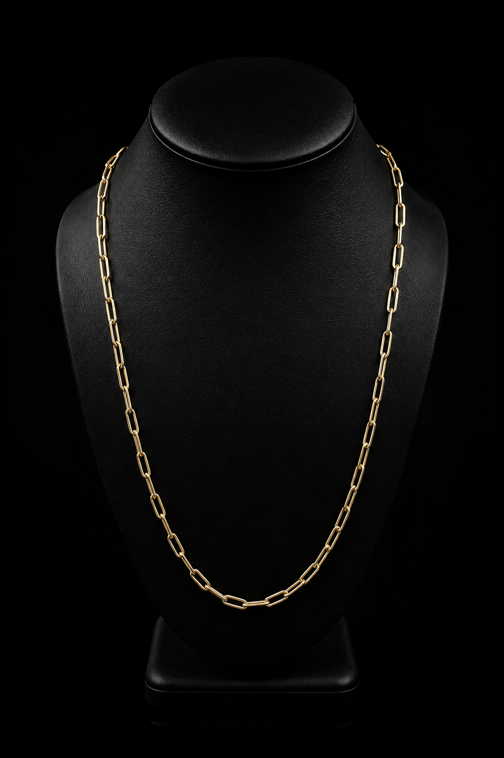 14k Gold Paper Clip Chain 22in - 3.80mm