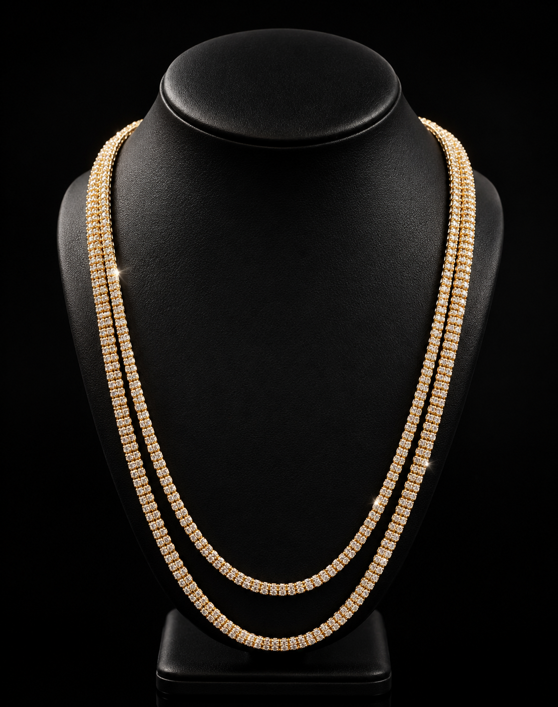14k Gold Ice Chain