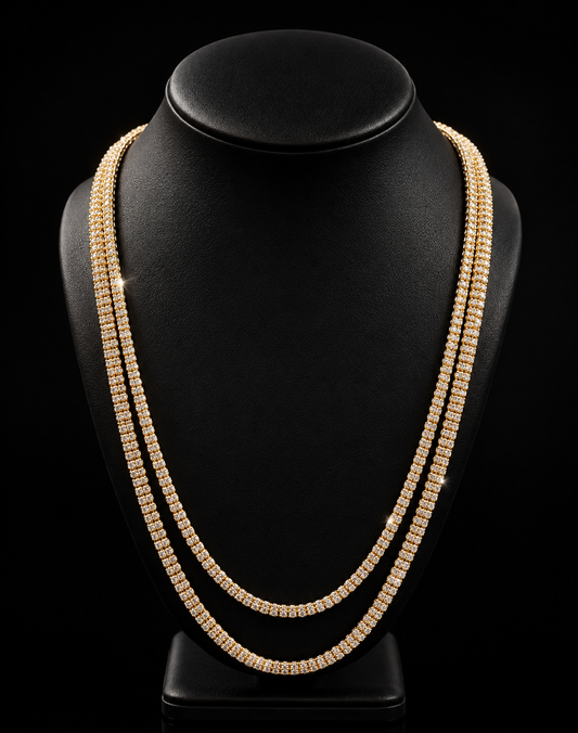 14k Gold Ice Chain