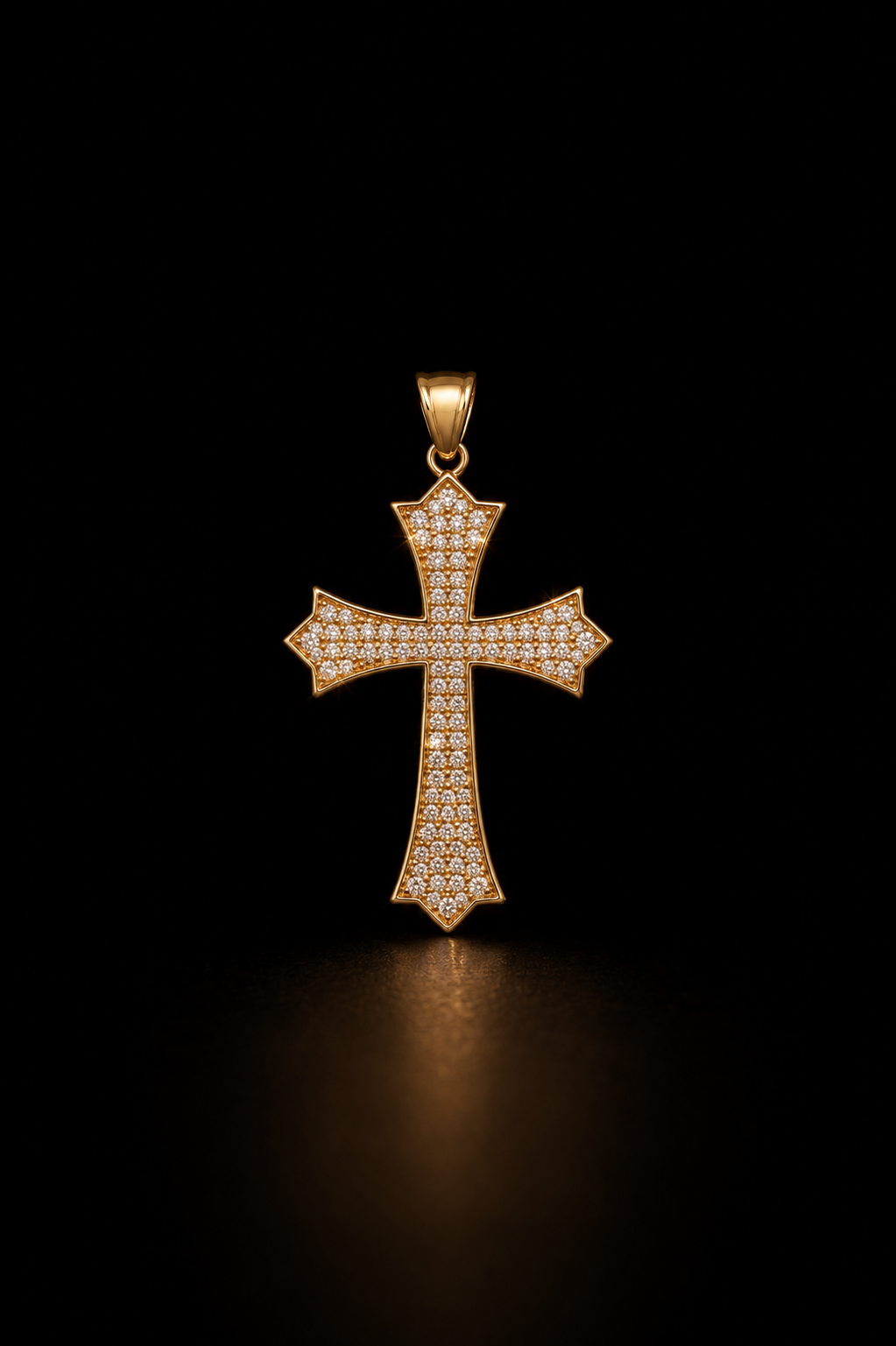 14k Gold Ice Cross