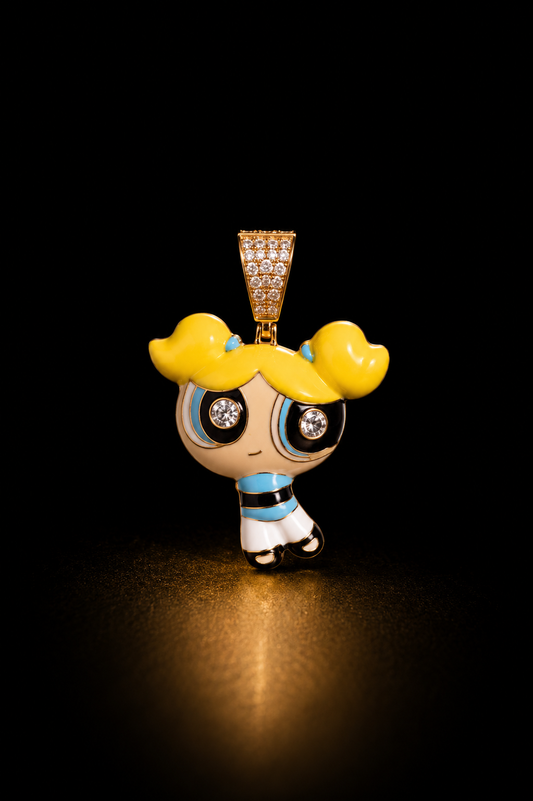 14k Gold Bubbles Pendant