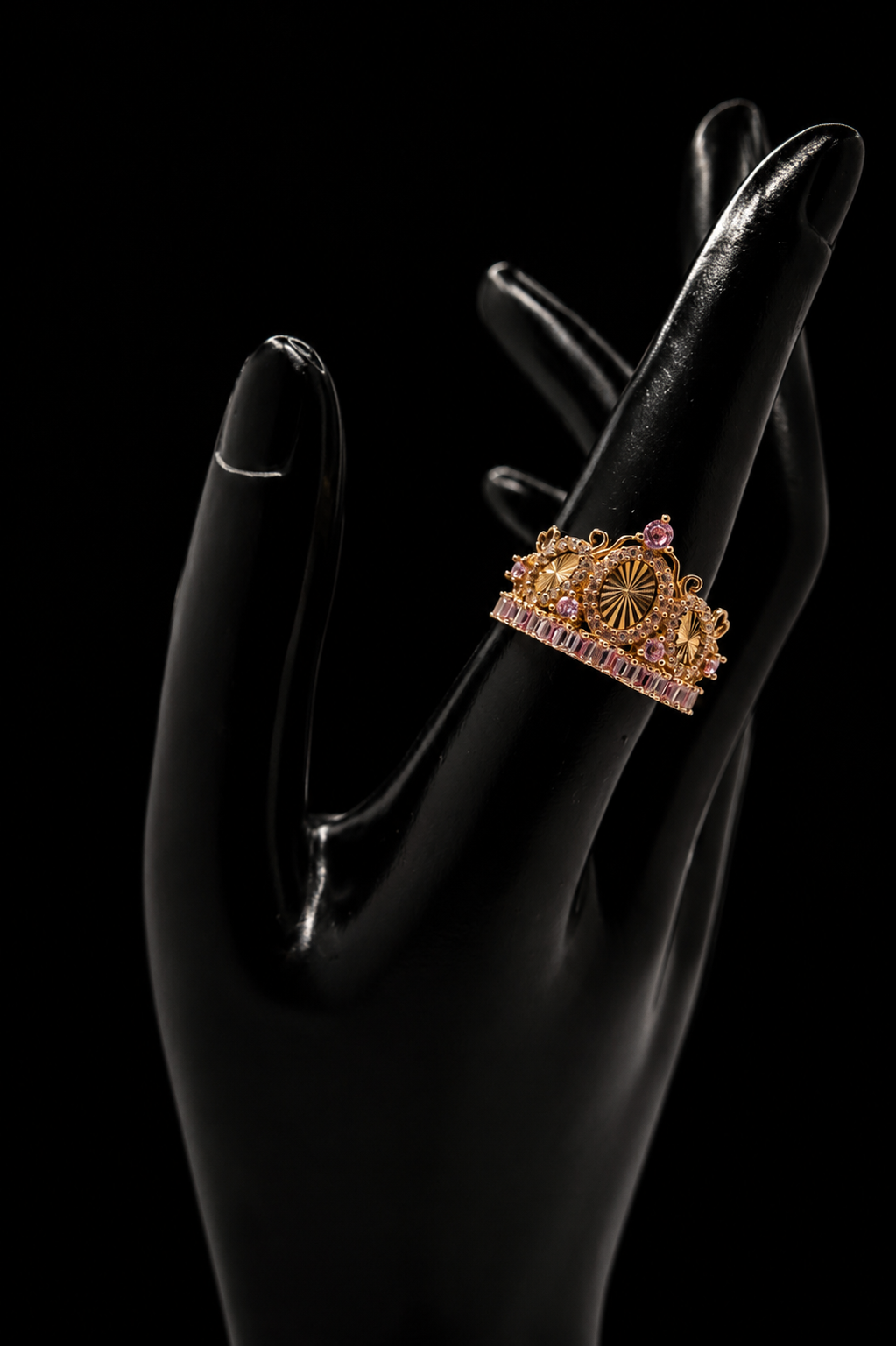 14k Gold Crown Ring