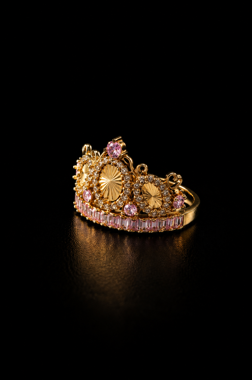 14k Gold Crown Ring