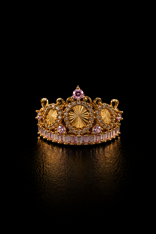 14k Gold Crown Ring