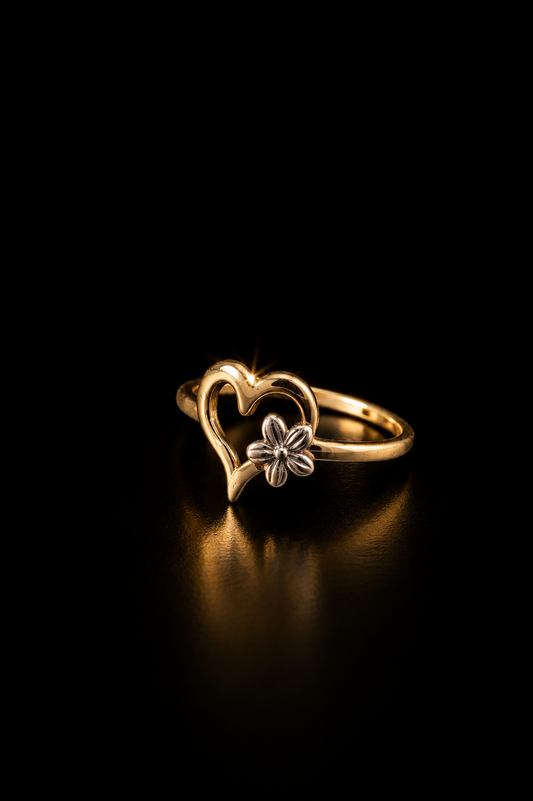 14k Small Heart Shaped Ring