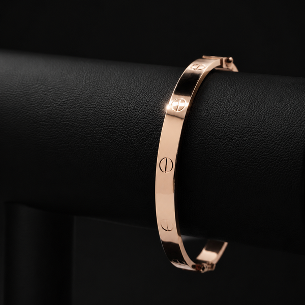 14k Rose Gold Love Bracelet