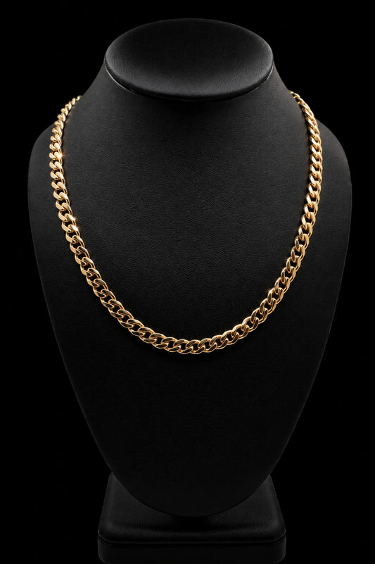 14k Miami Curb Link Chain Choker