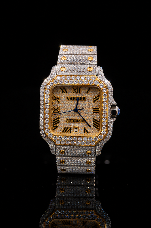 Iced Out Cartier Santos 40mm