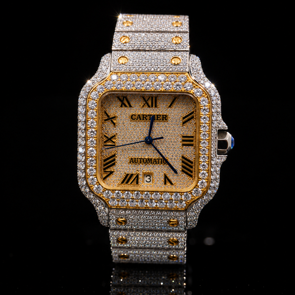 Iced Out Cartier Santos 40mm